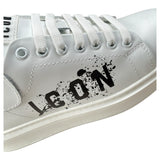 Icon Sneakers tinta unita con Stampa Bianco per Bambino IC1004 BIANCO ICON 