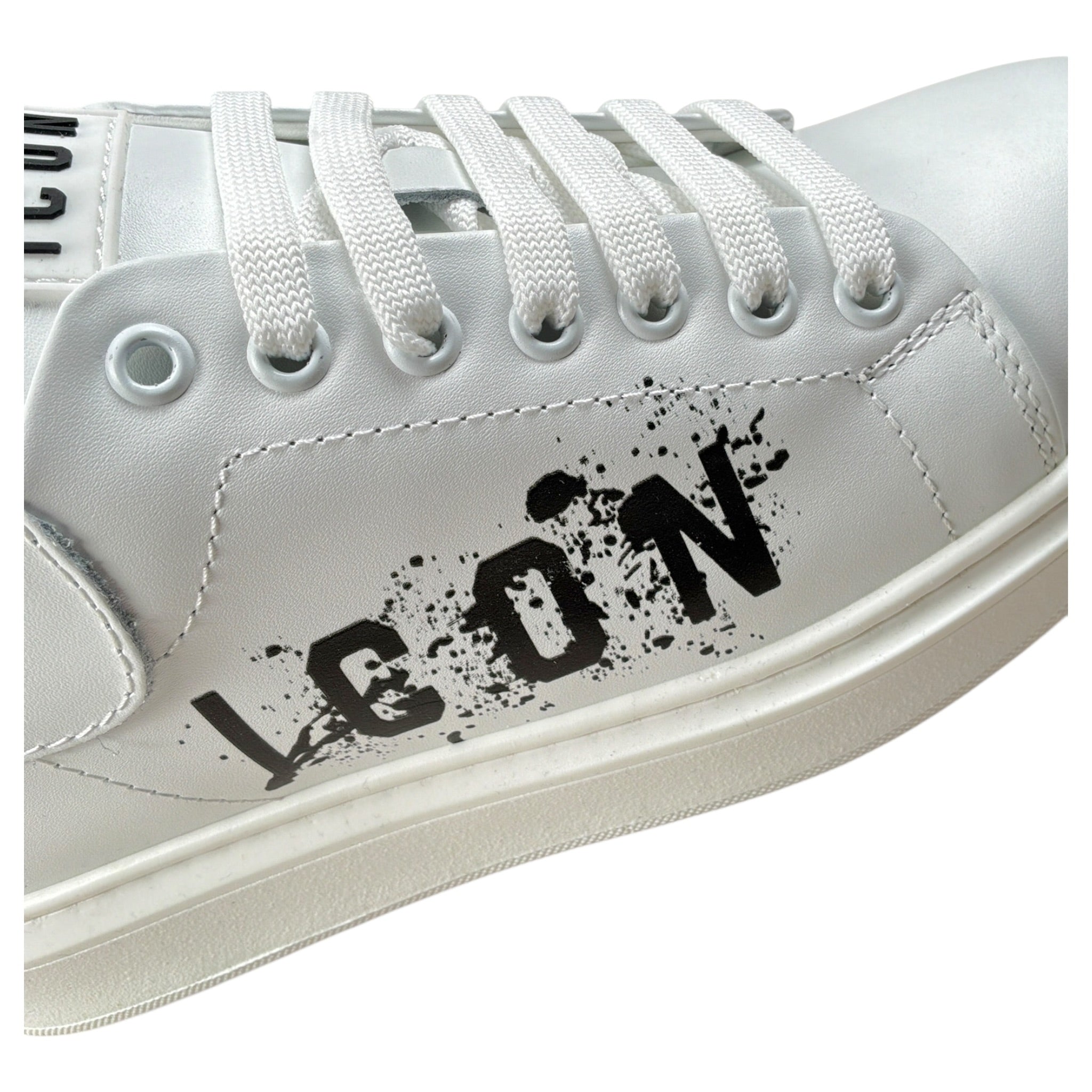 Icon Sneakers tinta unita con Stampa Bianco per Bambino IC1004 BIANCO ICON 