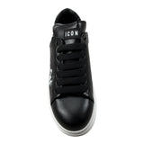 Icon Sneakers tinta unita con Stampa Nero per Bambino IC1004 NERO ICON 