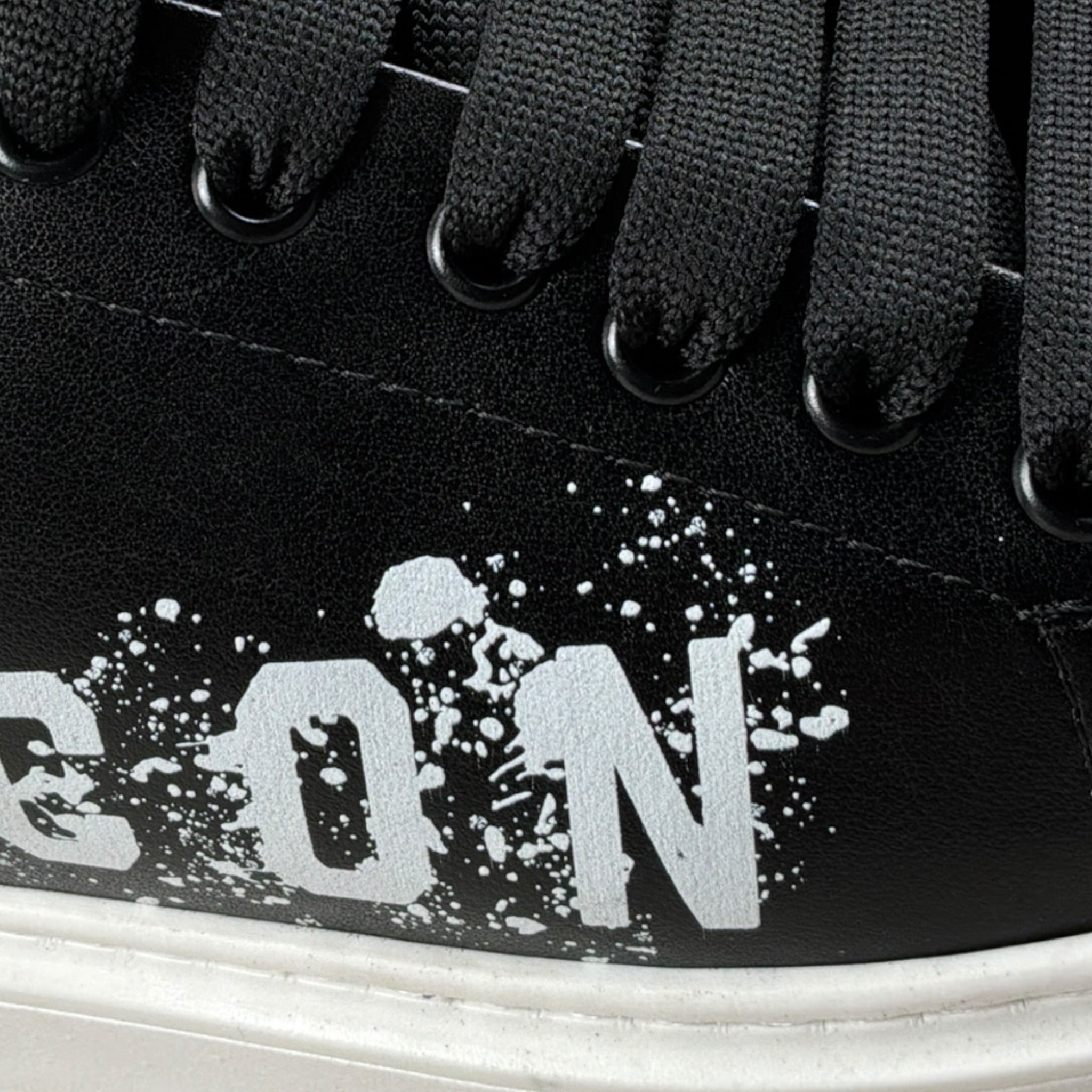Icon Sneakers tinta unita con Stampa Nero per Bambino IC1004 NERO ICON 