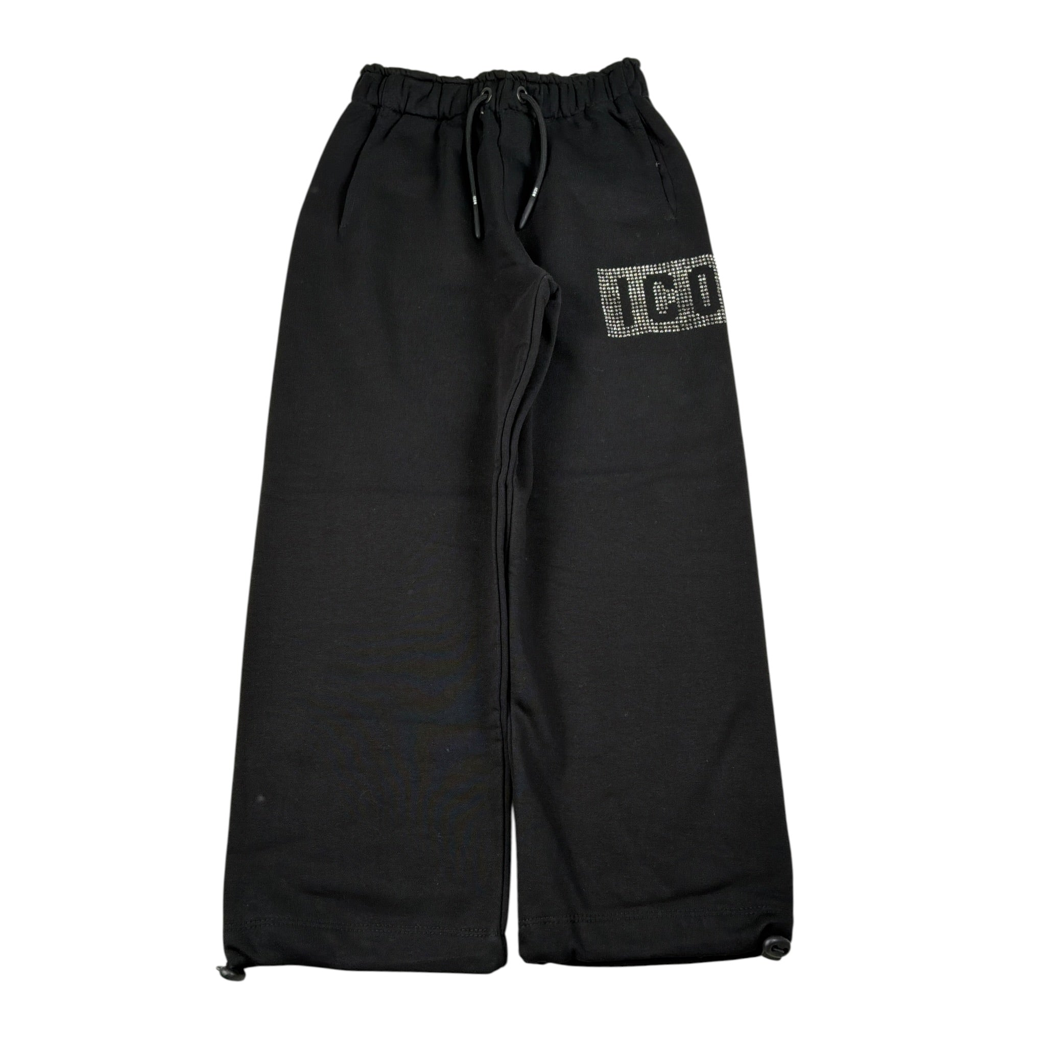 Icon Pantalone Modello A Palazzo tinta unita Nero per Bambina IGSP00908 NERO ICON 