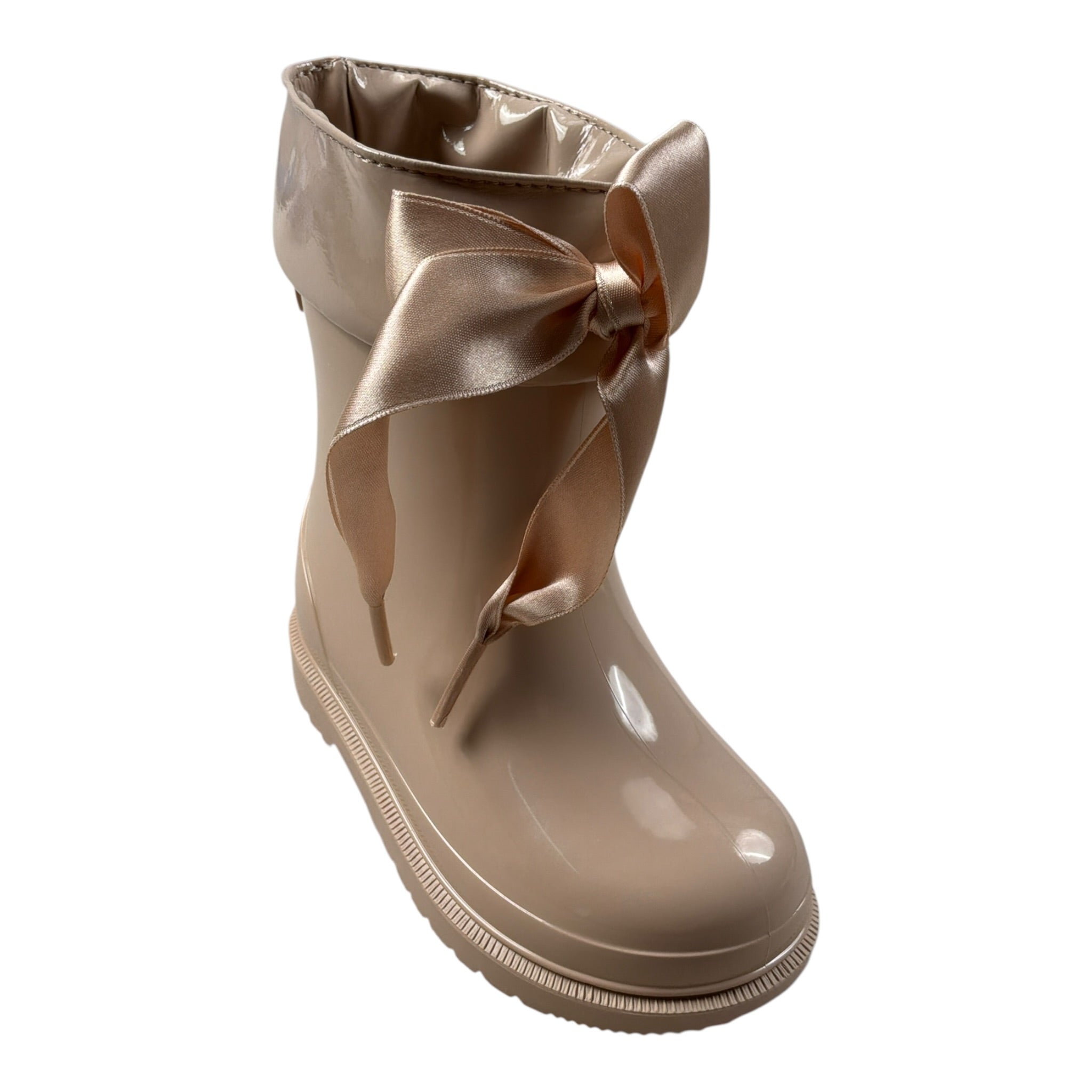 Igor Stivali tinta unita In Gomma Beige per Bambina W10238 BEIGE IGOR 