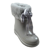 Igor Stivali tinta unita con Peluche Grigio per Bambina W10258 GRIGIO IGOR 