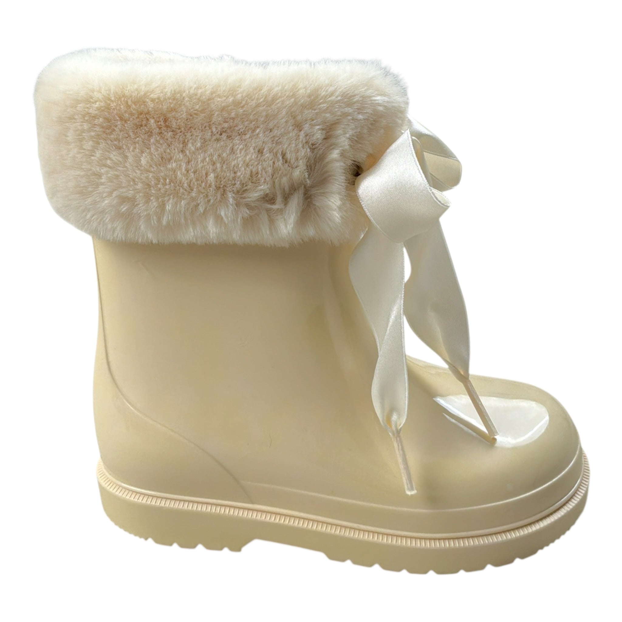 Igor Stivali tinta unita con Peluche Beige per Bambina W10258X BEIGE IGOR 