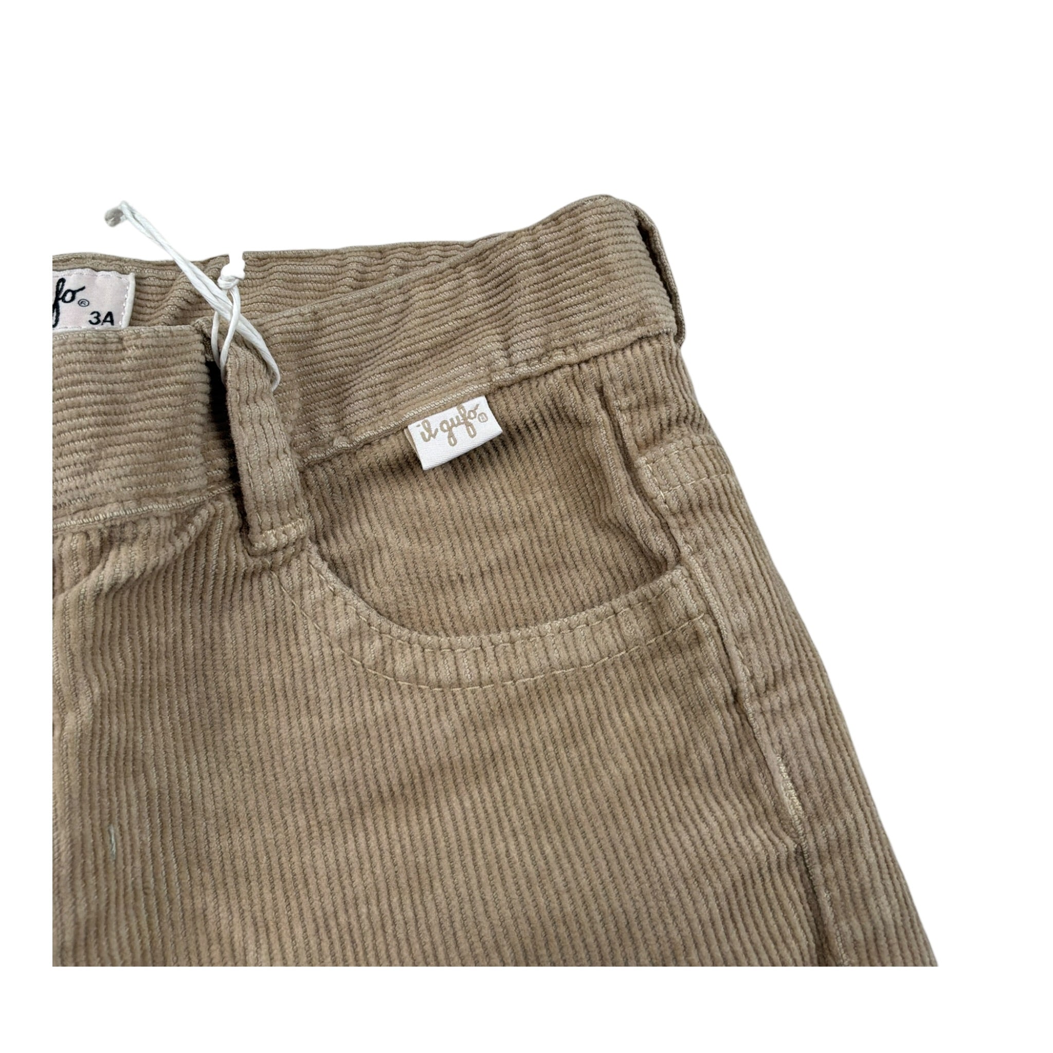 Il Gufo Pantalone tinta unita con Girovita Regolabile Beige per Bambino A24PL172V6022 BEIGE IL GUFO 