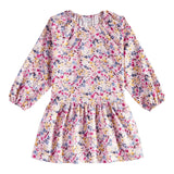 Il Gufo Abito Manica Lunga tinta unita Fantasia Floreale Rosa per Neonata A24VL575R4006N ROSA IL GUFO 