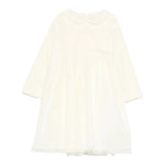 Il Gufo Abito tinta unita con Tulle Panna per Neonata A24VL585V0016 PANNA IL GUFO 