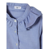 Il Gufo Camicia Manica Lunga Tint Unita Azzurro per Neonata A25GCL0002C0052 AZZURRO IL GUFO 