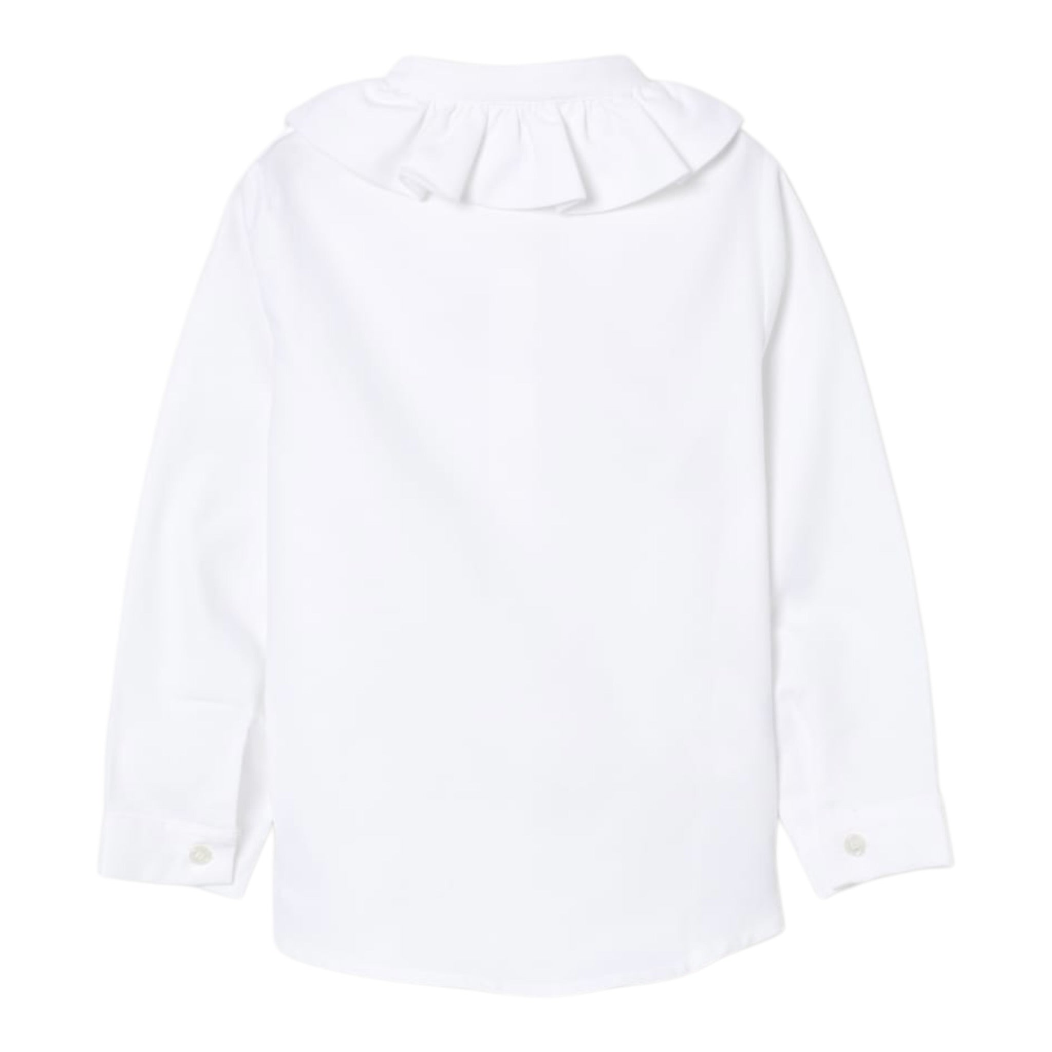 Il Gufo Camicia Manica Lunga Tint Unita Bianco per Bambina A25GCL0002C0052J BIANCO IL GUFO 
