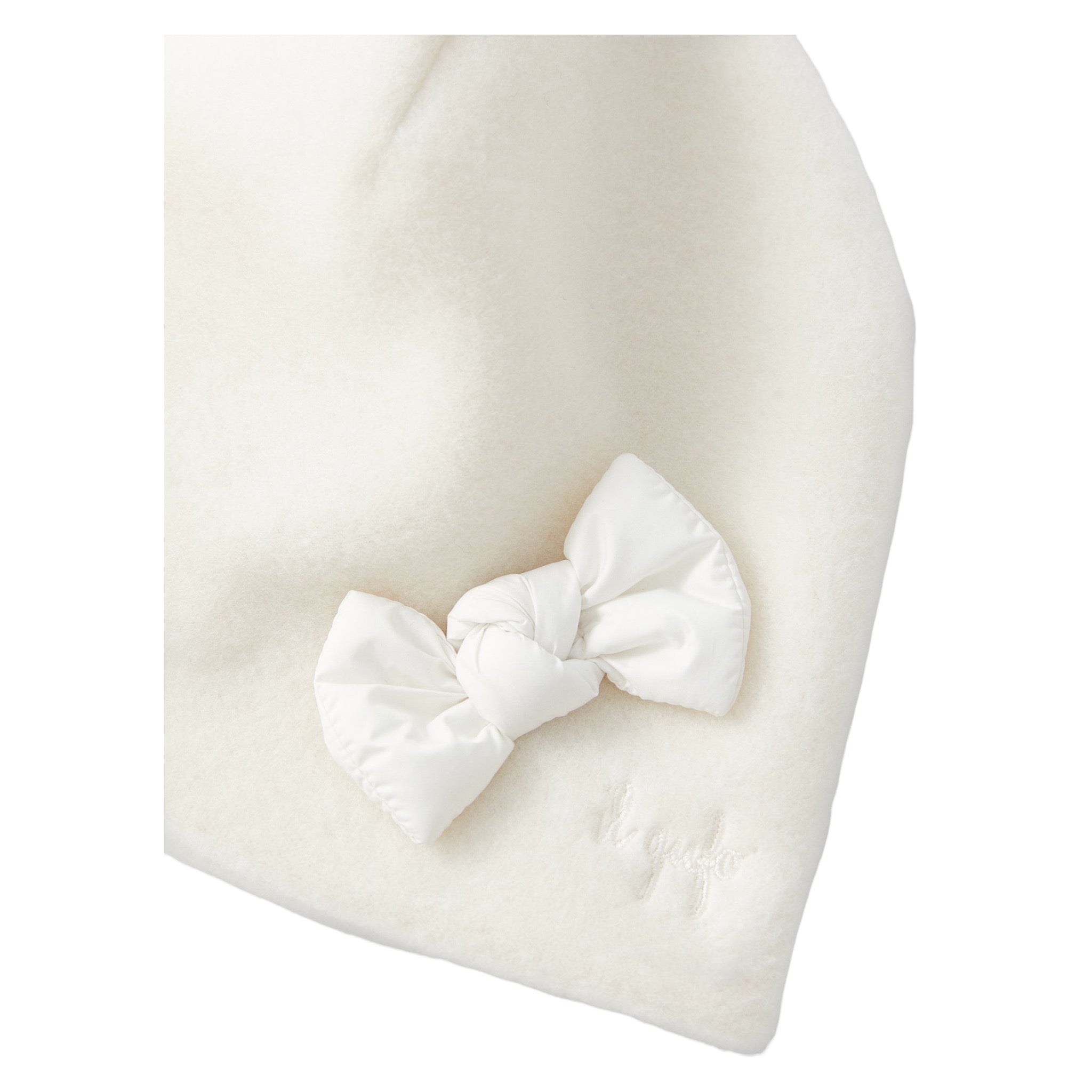 Il Gufo Cappello Tnta Unita con Fiocco Panna per Neonata A25GEO0012M0108N PANNA IL GUFO 