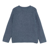 Il Gufo Cardigan tinta unita con Scollo A V Blu per Bambino A25GGF0009EM223 BLU IL GUFO 