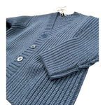 Il Gufo Cardigan tinta unita con Scollo A V Blu per Bambino A25GGF0009EM223 BLU IL GUFO 