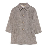 Il Gufo Cappotto tinta unita con Bottoni Bianco per Bambina A25GGP0010W5017 BIANCO IL GUFO 