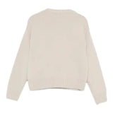 Il Gufo Maglia tinta unita con Stampa Beige per Neonata A25GMA0006EM220 BEIGE IL GUFO 