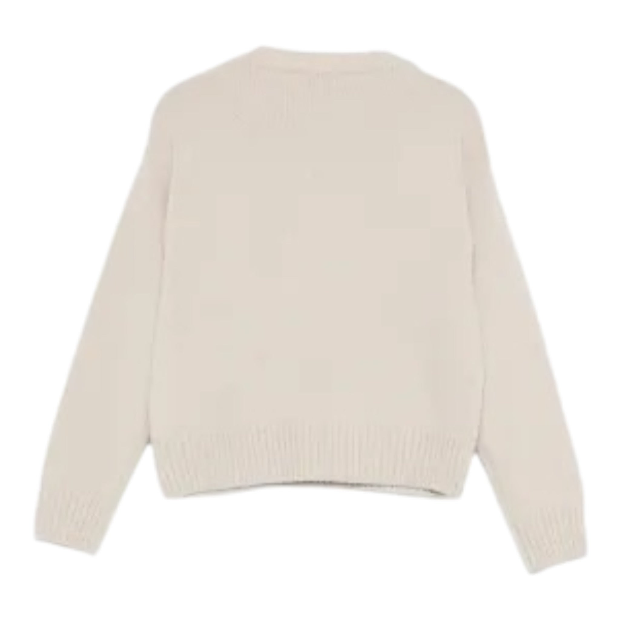 Il Gufo Maglia tinta unita con Stampa Beige per Neonata A25GMA0006EM220 BEIGE IL GUFO 