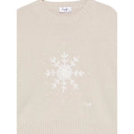 Il Gufo Maglia tinta unita con Stampa Beige per Neonata A25GMA0006EM220 BEIGE IL GUFO 