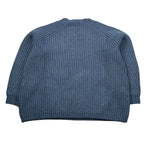 Il Gufo Maglia Girocollo tinta unita con Ricami Blu per Bambino A25GMA0019EM223 BLU IL GUFO 