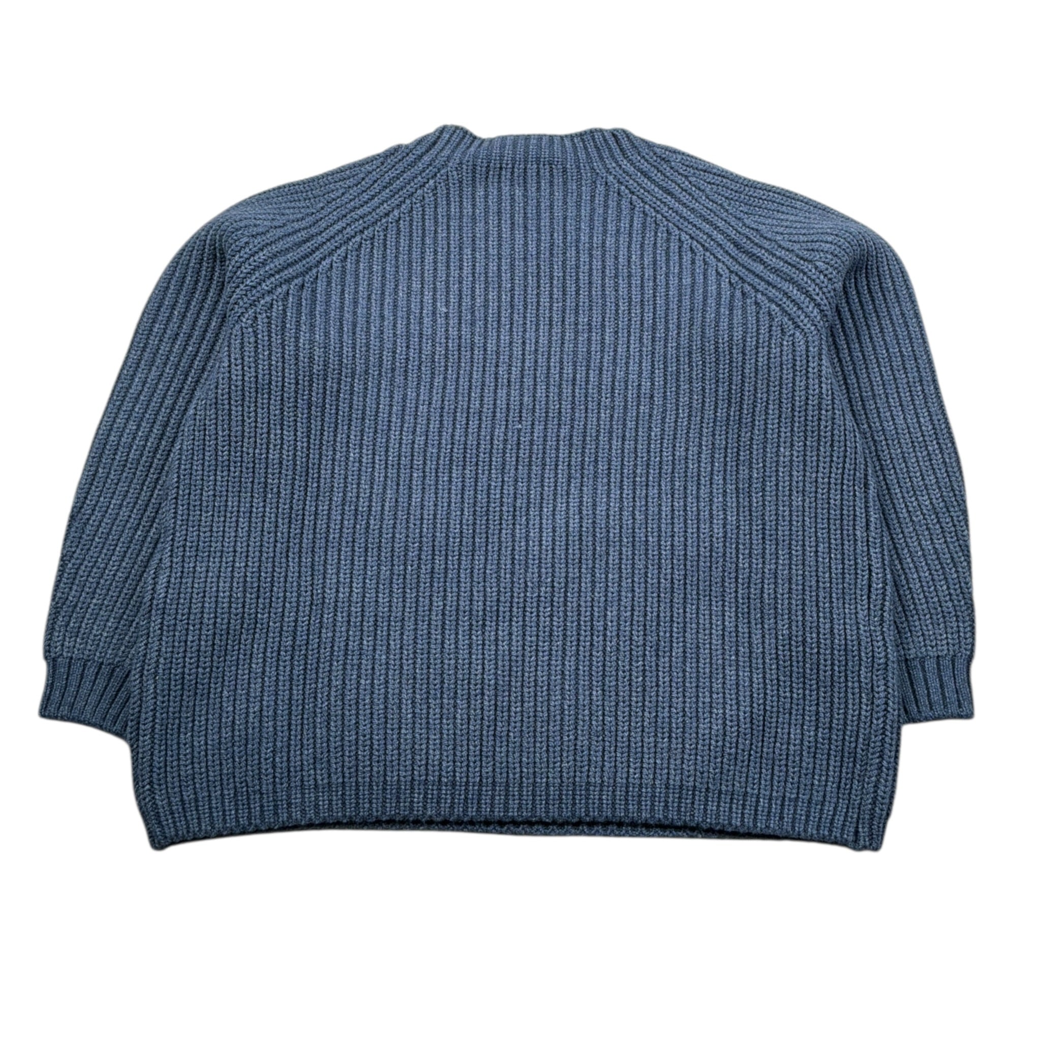 Il Gufo Maglia Girocollo tinta unita con Ricami Blu per Bambino A25GMA0019EM223 BLU IL GUFO 