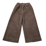Il Gufo Pantalone tinta unita Modello Palazzo Marrone per Bambina A25GPL0004V6012J MARRONE IL GUFO 