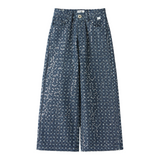 Il Gufo Jeans tinta unita con Paillettes Blu per Bambina A25GPL0025J5000 BLU IL GUFO 