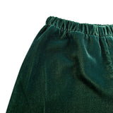 Il Gufo Pantalone tinta unita Modello Palazzo In Velluto Verde per Bambina A25GPL0038V0017 VERDE IL GUFO 