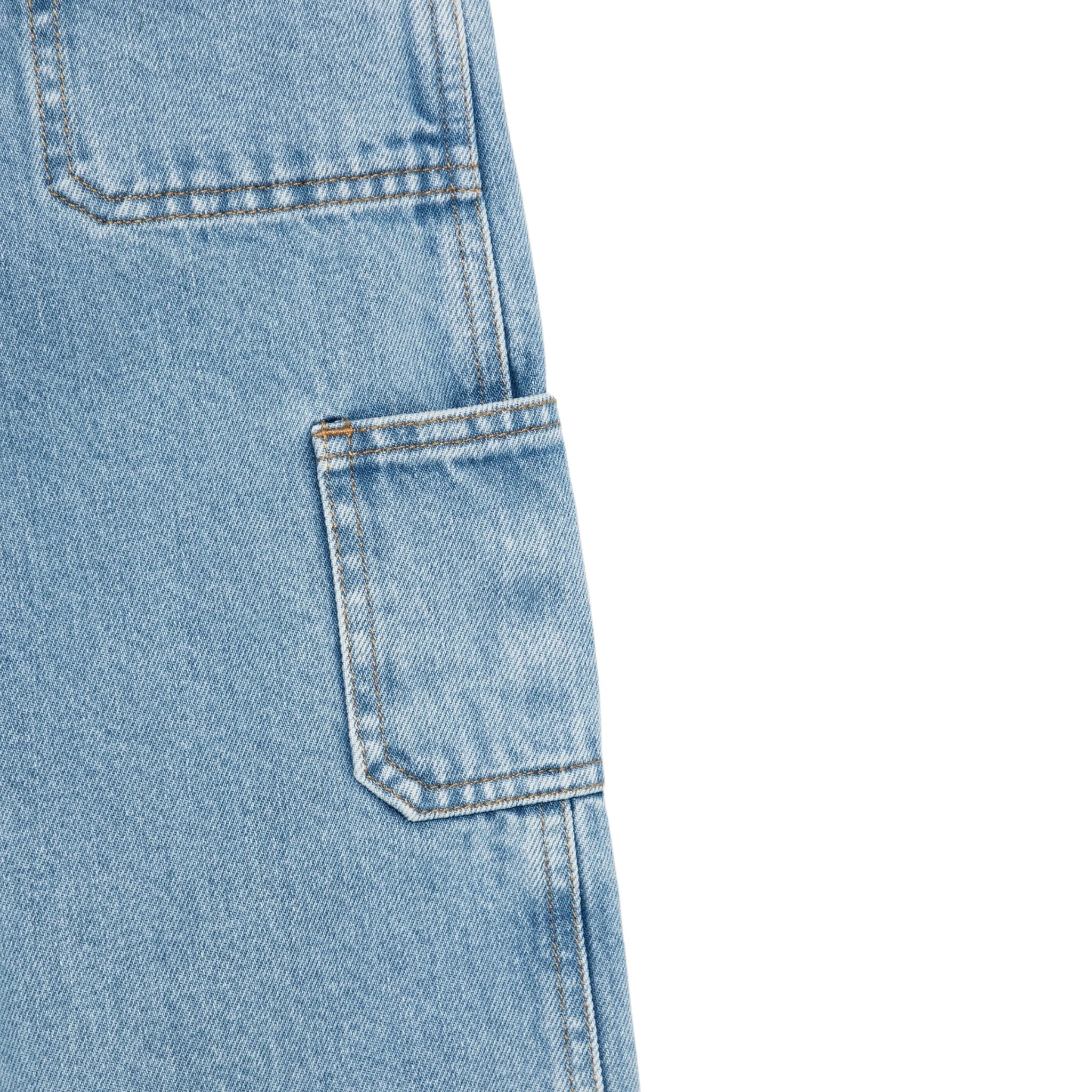 Il Gufo Jeans tinta unita con Girovita Regolabile Azzurro per Bambino A25GPL0041J0052 AZZURRO IL GUFO 