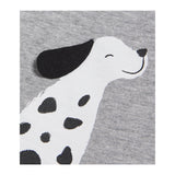 Il Gufo Shirt Girocollo tinta unita con Stampa Grigio per Neonato A25GT0014MF002 GRIGIO IL GUFO 