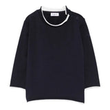 Il Gufo Shirt tinta unita Blu per Bambina A25GTA0006MF003 BLU IL GUFO 