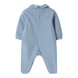 Il Gufo Tutina Manica Lunga tinta unita Azzurro per Neonato A25GTP0005M0100 AZZURRO IL GUFO 