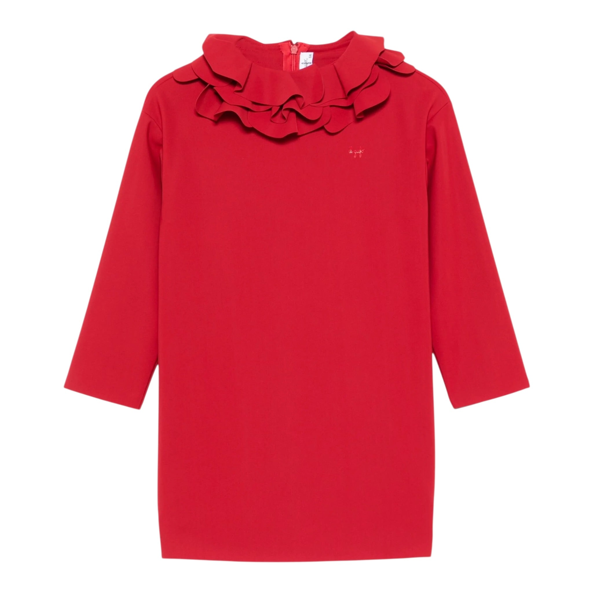Il Gufo Abito Manica Lunga tinta unita Rosso per Bambina A25GVL0004N0057 ROSSO IL GUFO 