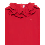 Il Gufo Abito Manica Lunga tinta unita Rosso per Bambina A25GVL0004N0057 ROSSO IL GUFO 