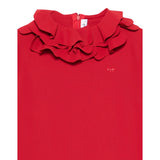 Il Gufo Abito Manica Lunga tinta unita Rosso per Bambina A25GVL0004N0057 ROSSO IL GUFO 