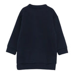 Il Gufo Abito Manica Lunga tinta unita con Ricamo Blu per Bambina A25GVL0005M0154J BLU IL GUFO 