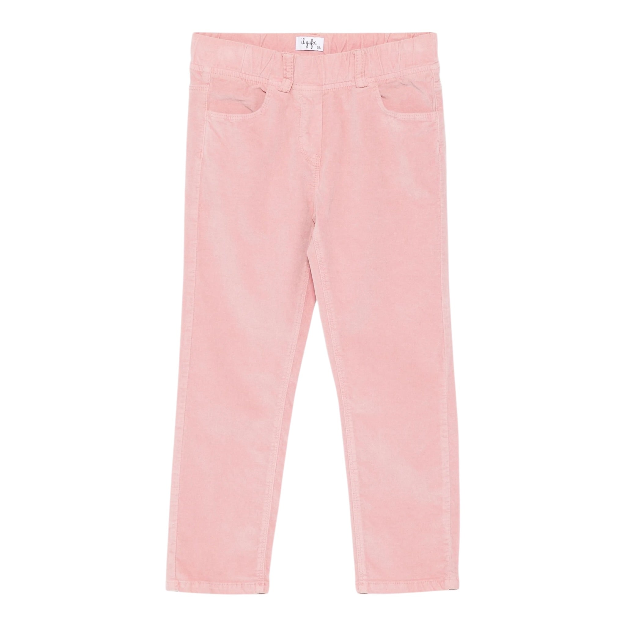 Il Gufo Pantalone tinta unita con Elastico In Vita Rosa per Bambina A25PL0008V6006 ROSA IL GUFO 