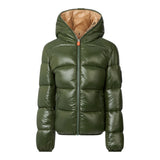 Il Gufo Giubbino tinta unita con Zip E Cappuccio Verde per Neonato J31280BLOVE21 VERDE IL GUFO 