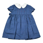 Ilfarobimbi Abito Mezza Manica tinta unita Blu per Bambina IFB50545 BLU ILFAROBIMBI 