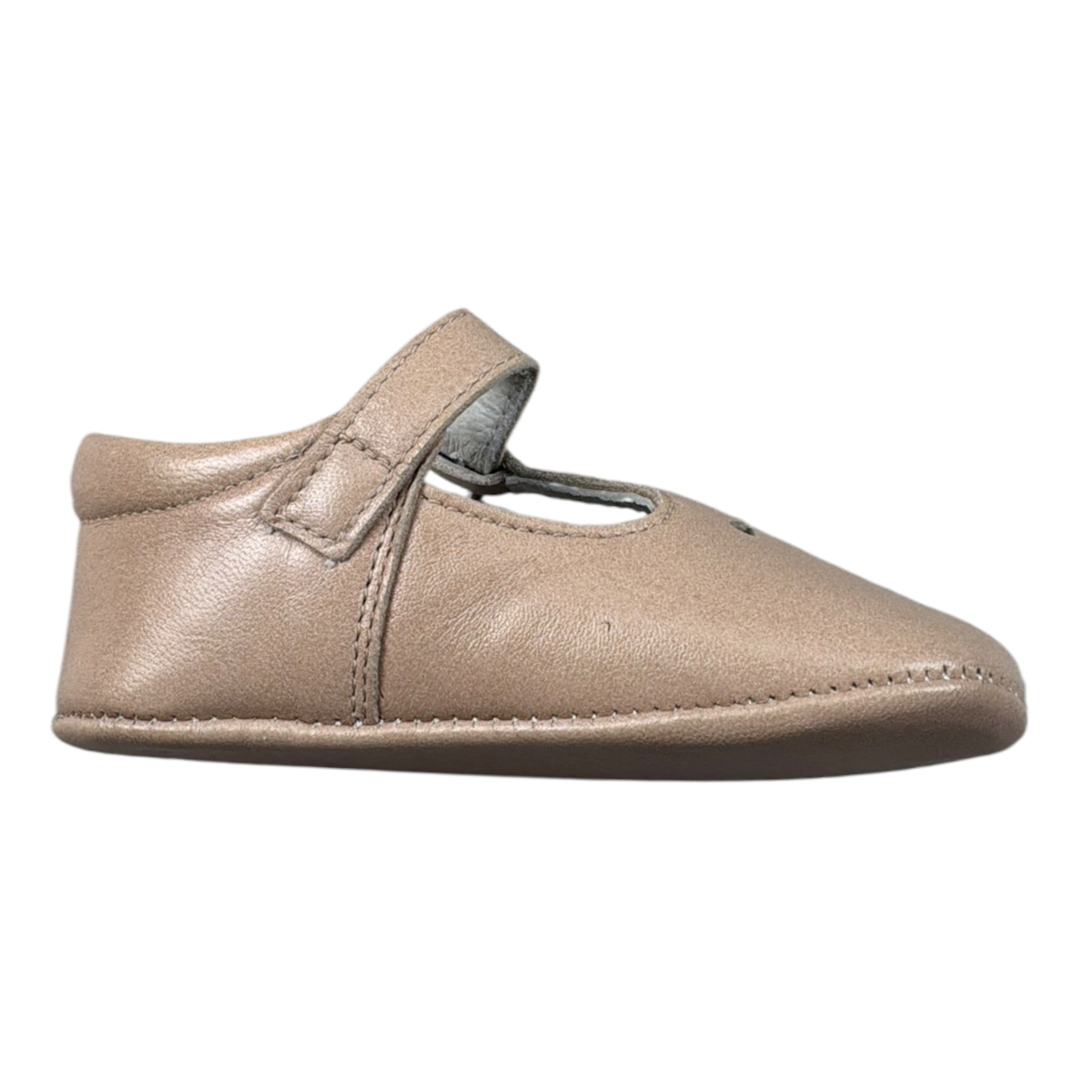 Indice Ballerine Tinta Uita con Fibia Beige per Neonata 328 BEIGE INDICE 
