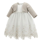 Isabel & Martinez Abito Cerimonia Bicolore con Tulle Bianco per Bambina IM22B70J BIANCO ISABEL & MARTINEZ 