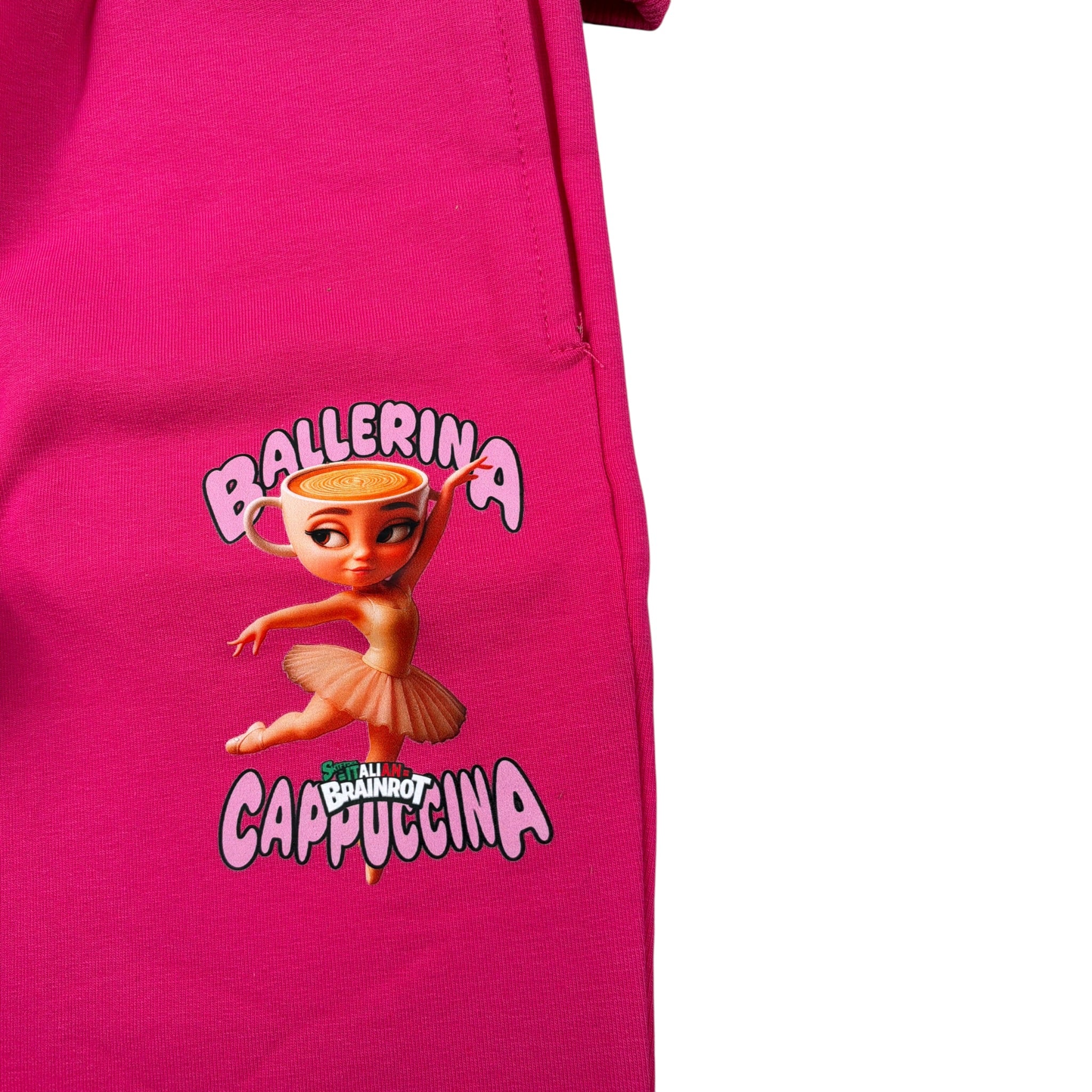 Italian Brainrot Completo 2Pz Felpa-Pantalone tinta unita Fuxia per Bambina F5IBJGTP007 FUXIA ITALIAN BRAINROT 