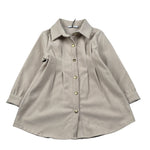 Janice Abito Manica Lunga tinta unita Beige per Bambina JN639N BEIGE JANICE 