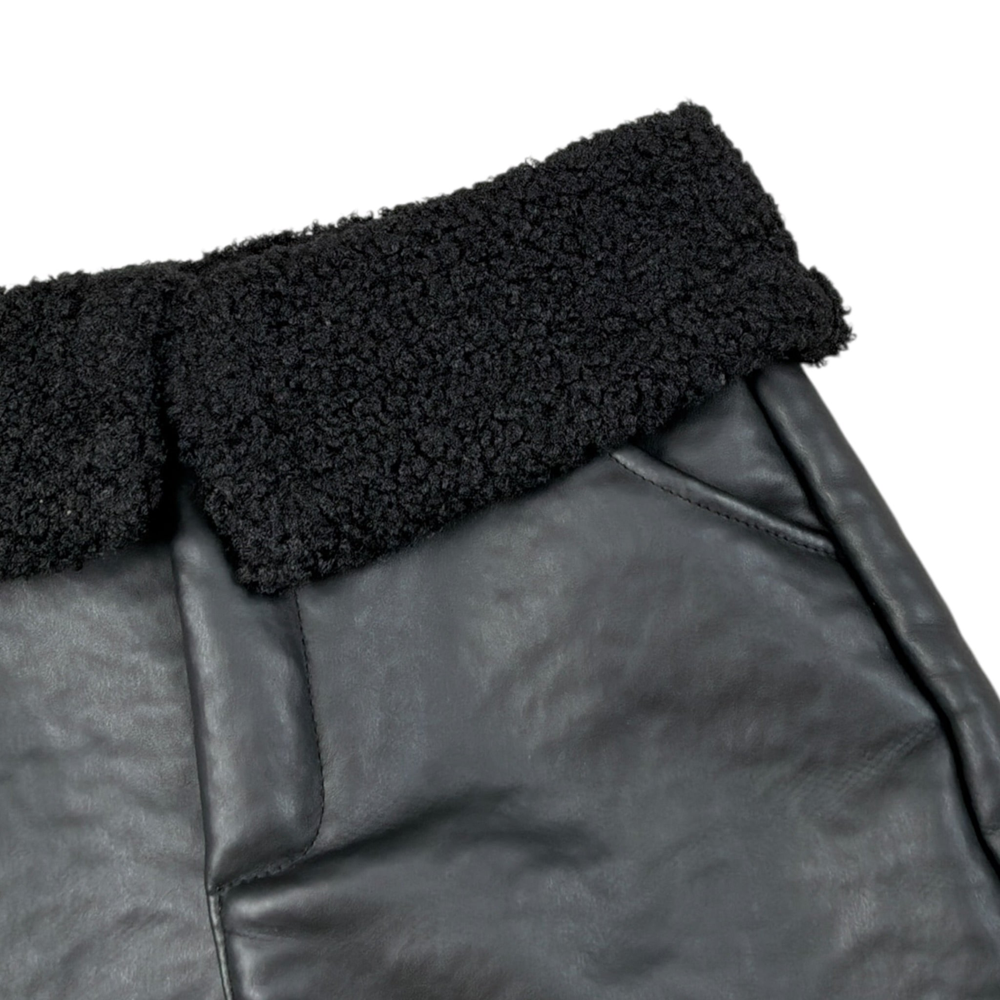 Janice Gonna Ecopelle tinta unita con Pelliccia Nero per Bambina JN895R NERO JANICE 