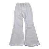 Janice Pantalone tinta unita Modello A Zampa Bianco per Bambina JN929B BIANCO JANICE 