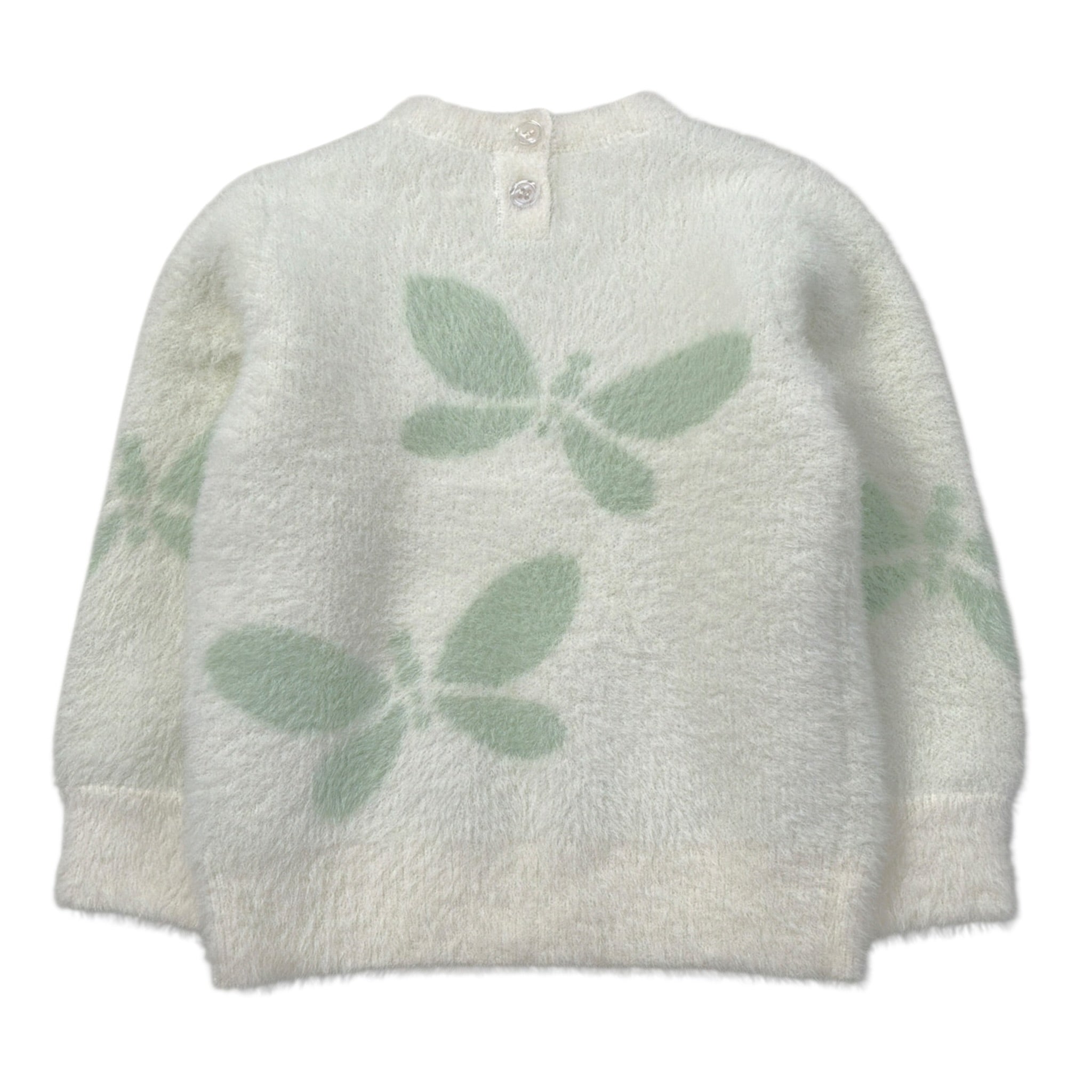 Janice Maglia tinta unita con Stampa Panna per Neonata JN967N PANNA JANICE 