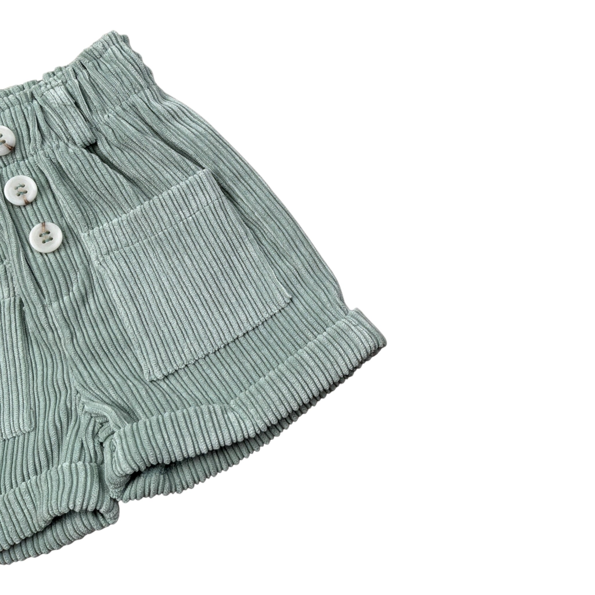 Janice Short tinta unita con Elastico In Vita Verde Acqua per Neonata JN969N VERDE ACQUA JANICE 