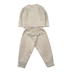 Janice Completo 2Pz Felpa-Pantalone tinta unita Beige per Neonata JN977N BEIGE JANICE 
