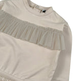 Janice Completo 2Pz Felpa-Pantalone tinta unita Beige per Neonata JN977N BEIGE JANICE 