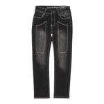 Jeckerson Jeans tinta unita con Cuciture In Contrasto Grigio per Bambino J4617W5 GRIGIO JECKERSON 