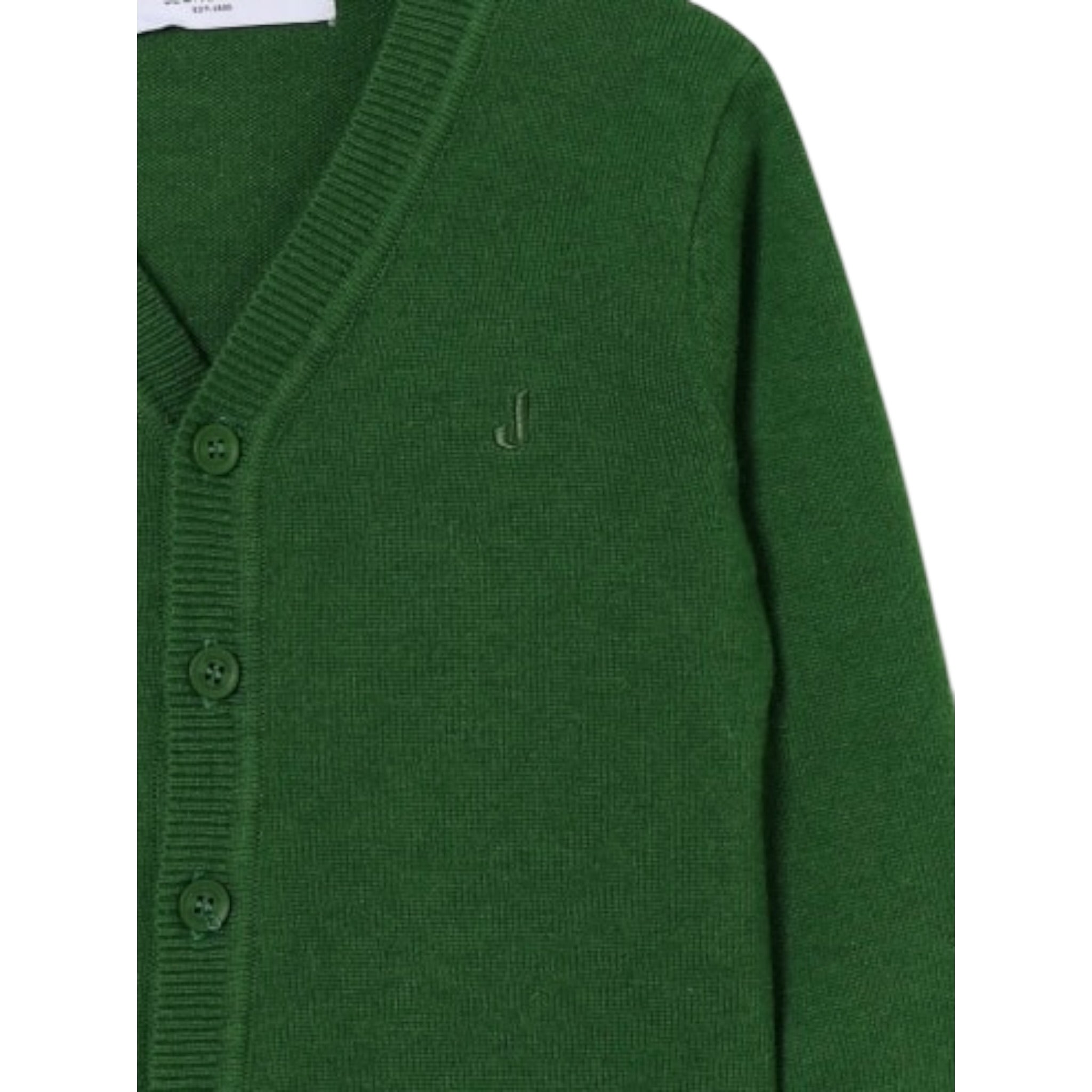 Jeckerson Cardigan tinta unita Verde per Bambino JB5003W25 VERDE JECKERSON 