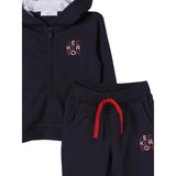 Jeckerson Completo 2 Pezzi Felpa-Pantalone tinta unita Blu per Neonato JN4250 BLU JECKERSON 