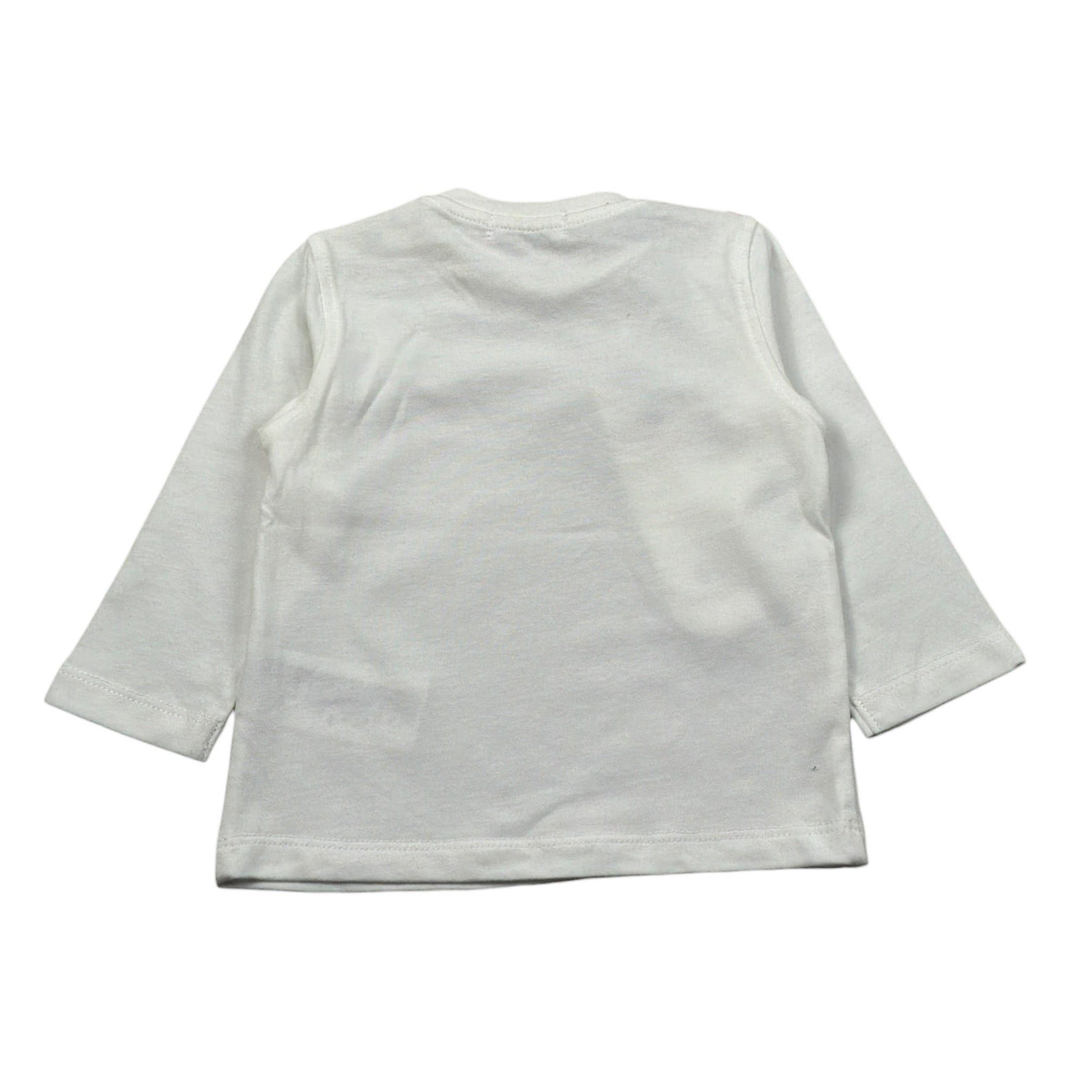 Jeckerson Shirt Girocollo tinta unita con Logo Bianco per Neonato JN4337 BIANCO JECKERSON 